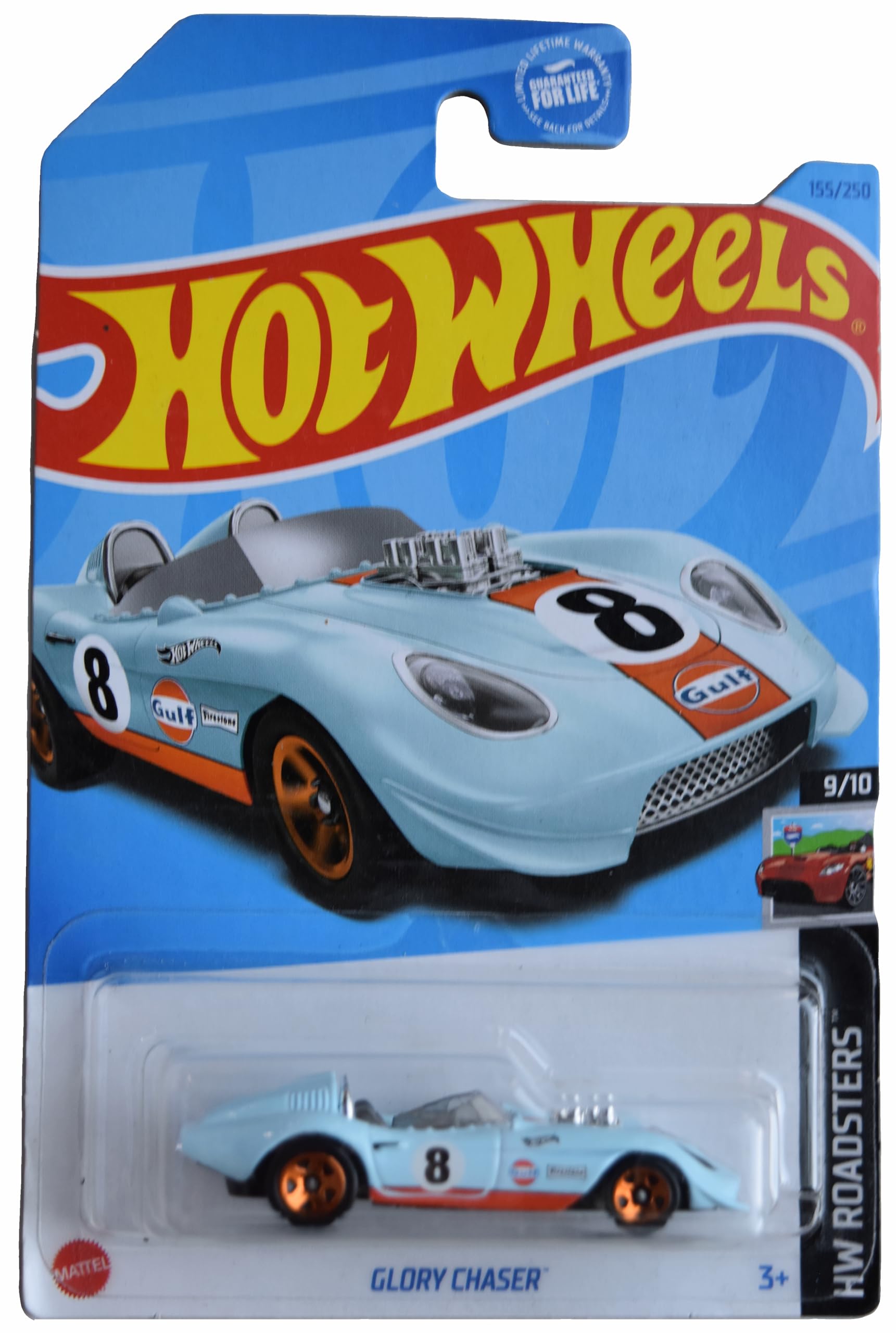 Hot Wheels Glory Chaser, HW Roadsters 9/10 [Blue] 155/250 : Amazon